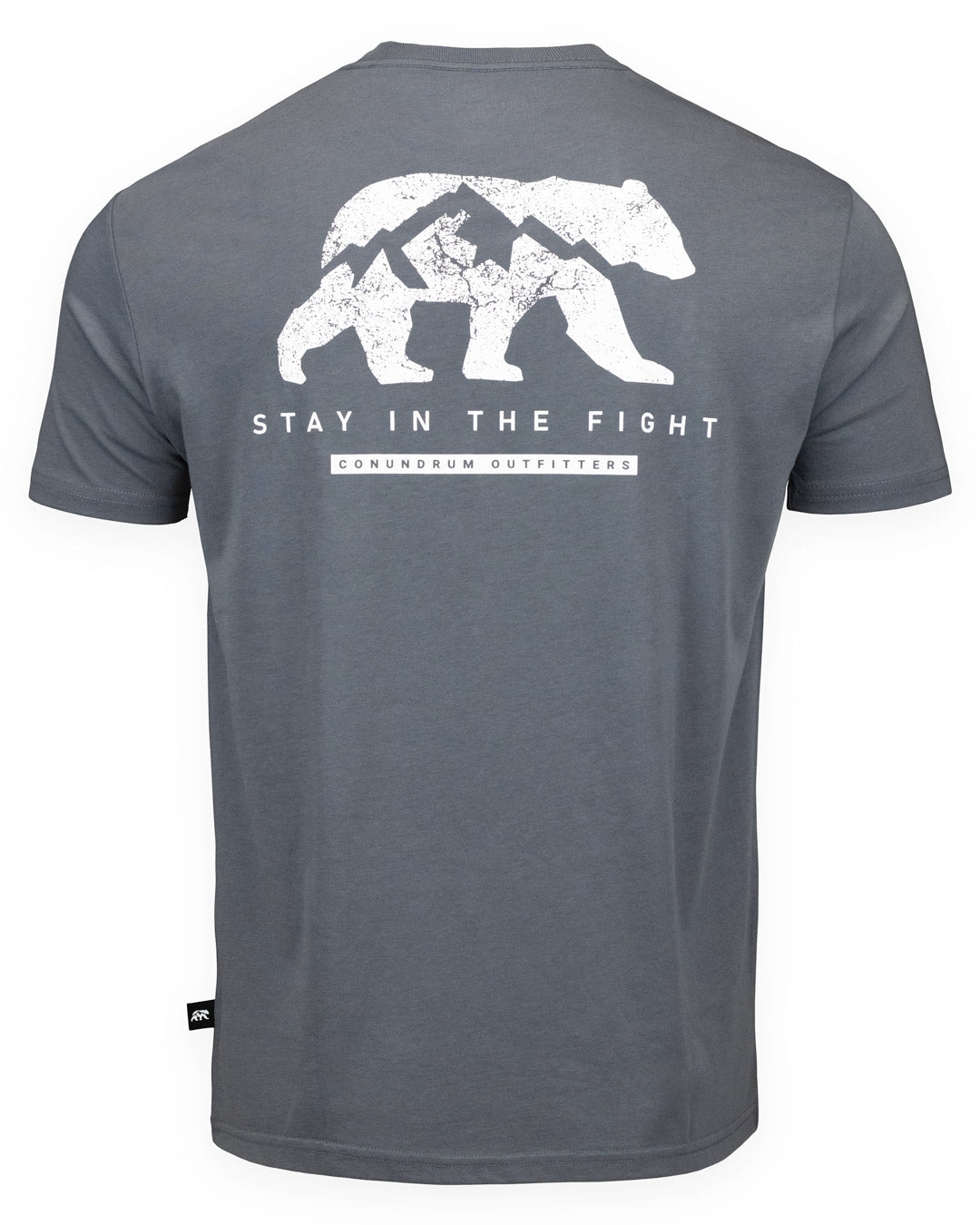 Fight short sleeve - dusky blue back print