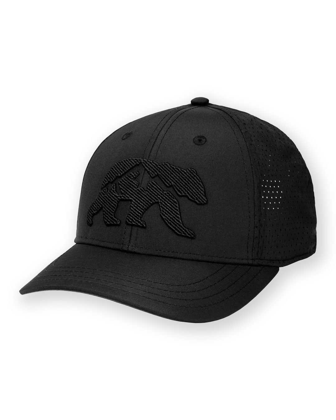 Bear Logo Performance Hat - Black