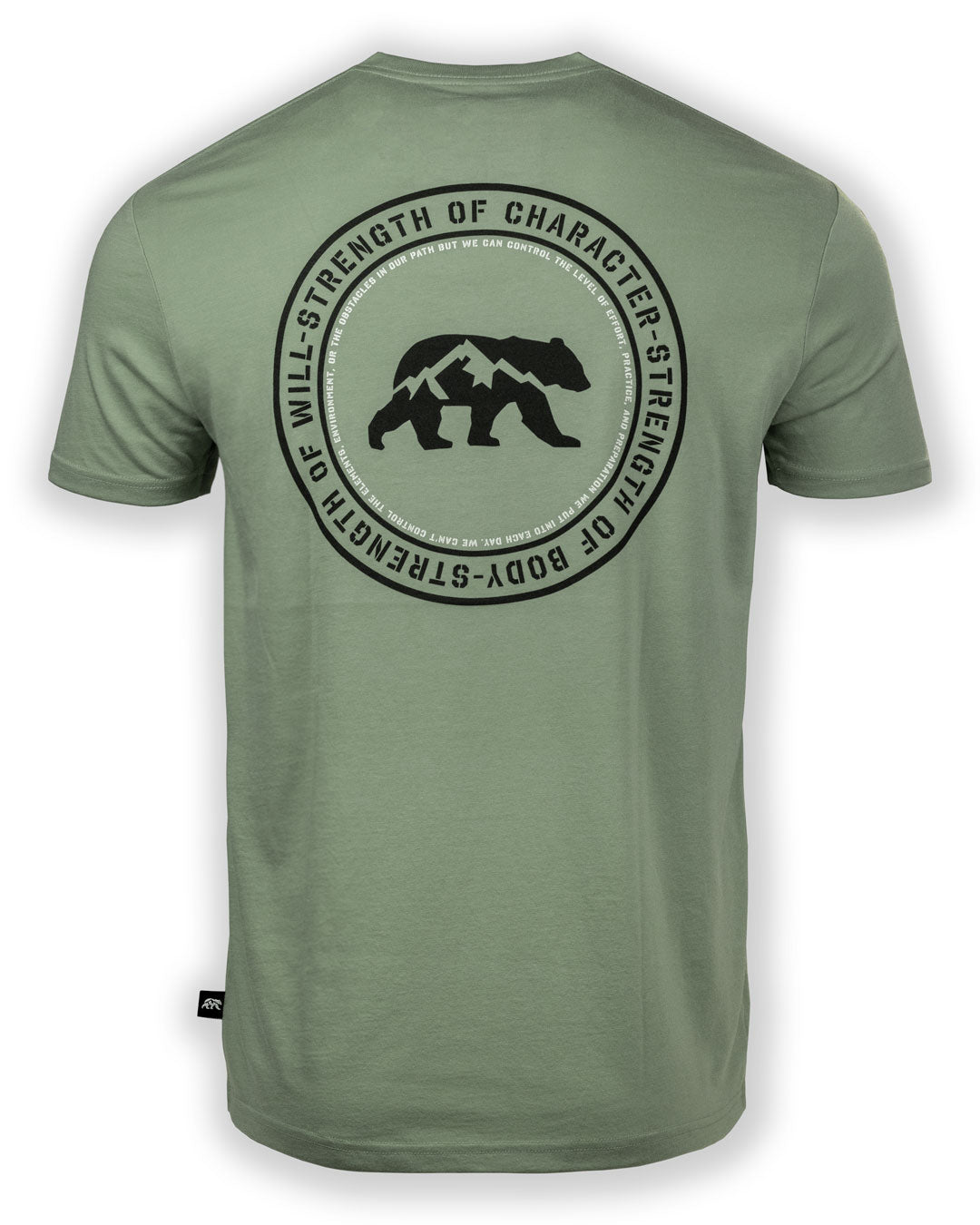 Strength Trio short sleeve - seafoam back print