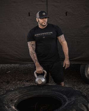 Black Shadow Short Sleeve outdoor workout tshirt