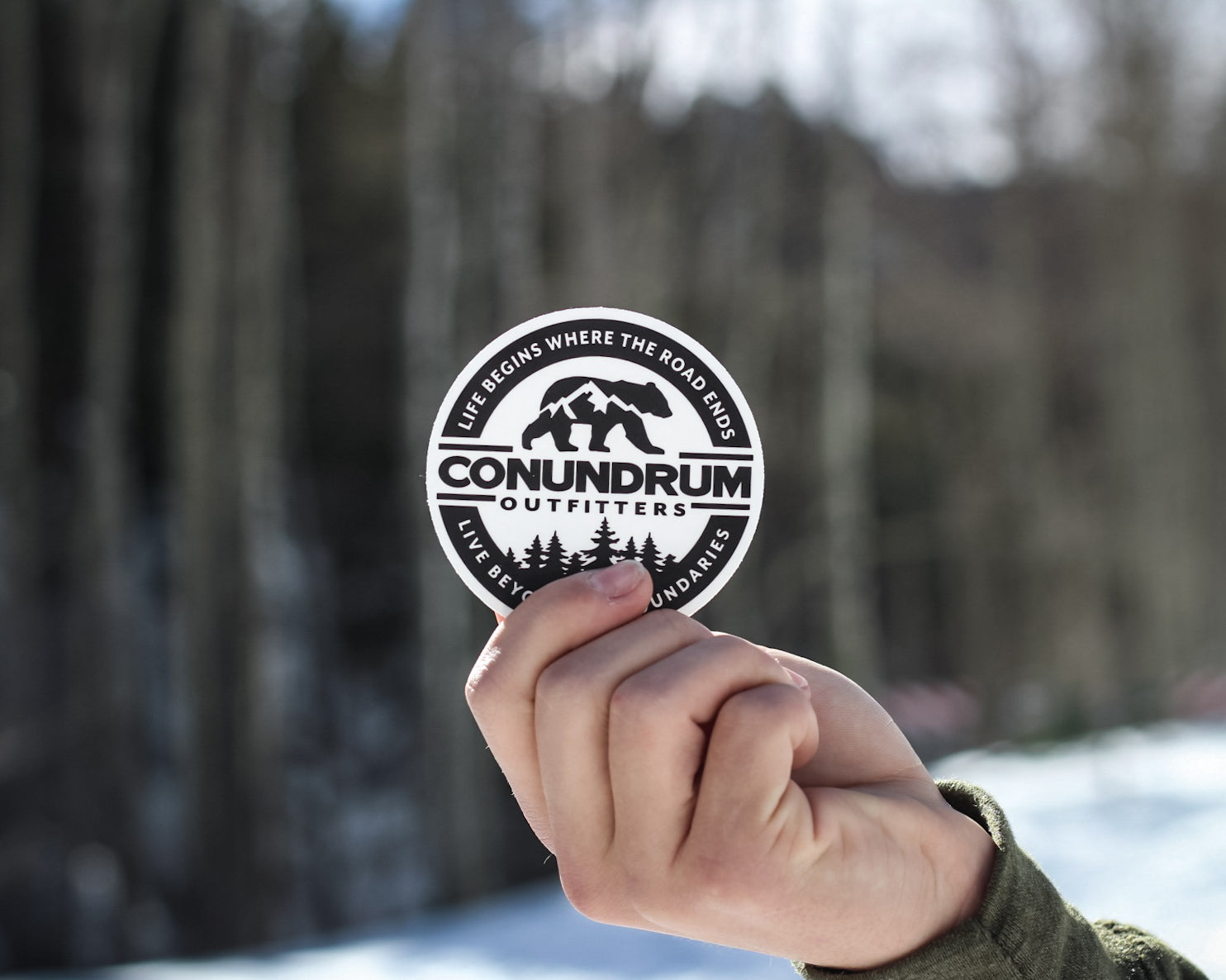 Wilderness Sticker - white