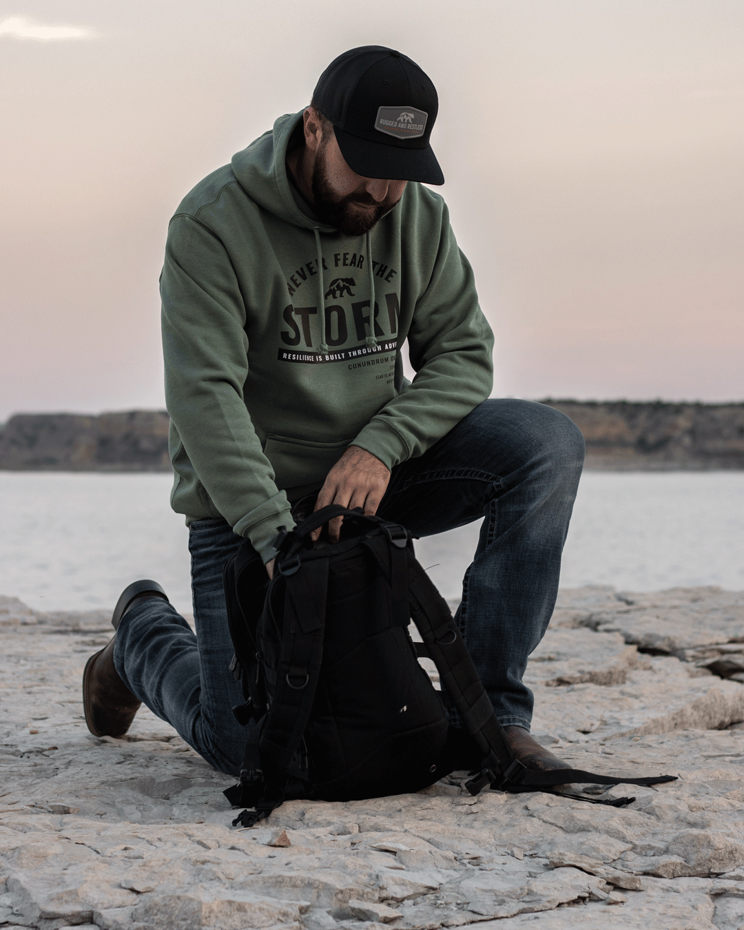 Storm Premium Hoodie - Sagebrush